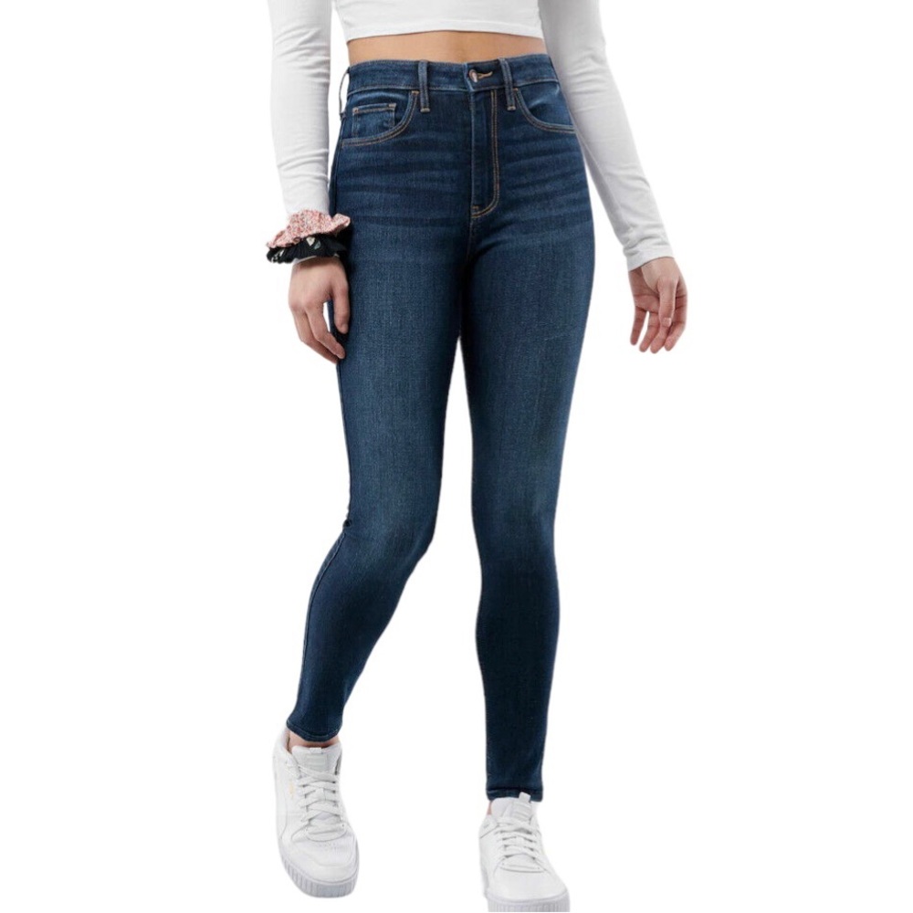 HOLLISTER High Rise Super Skinny Jeans Indigo Blue Size 5